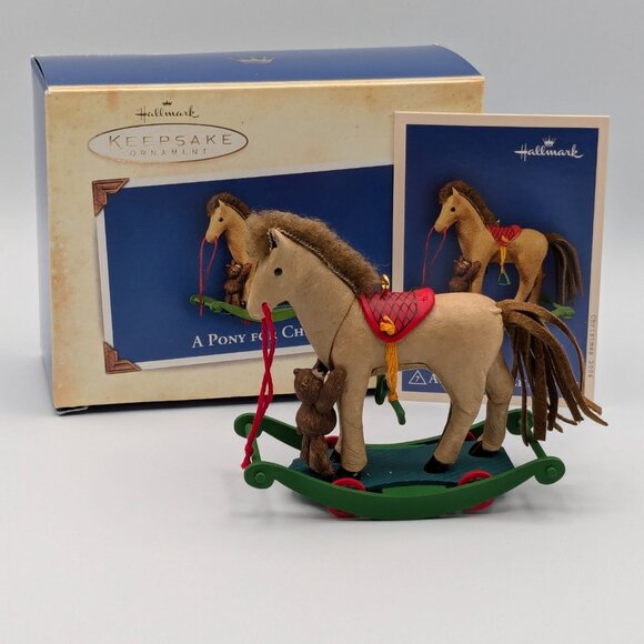 Hallmark Keepsake A Pony for Christmas 2004 Ornament, 7th in the Series - Picture 2 of 10